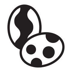 easter egg glyph icon