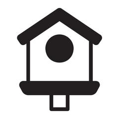 bird house glyph icon