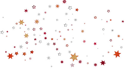 Colorful star confetti on white. Perfect for celebrations, holidays, and more!