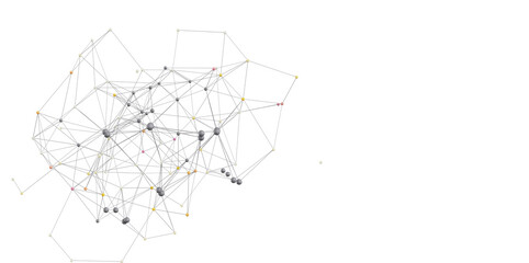 Abstract network graph illustration.  Perfect for technology, data, or connection concepts.