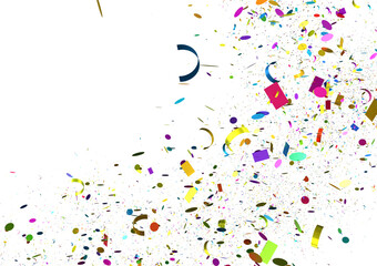 Vibrant confetti burst, ideal for celebratory designs. Perfect for backgrounds, banners, and more.