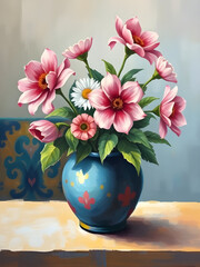 vase with flowers
