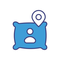 Overnight Stay Icon Vector Stock Illustration