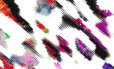 Abstract Colorful Pixelated Stripes Background