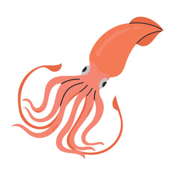 Giant squid icon clipart avatar logotype isolated illustration