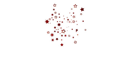Red Star Burst on White Background