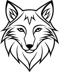 Obraz premium abstract wolf head silhouette