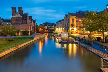 Naklejka premium Quayside of the river Cam in Cambridge. England