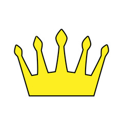 Crown vector icon. King illustration sign. Queen symbol. monarchy mark.