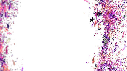 Fototapeta premium Festive background with pink, purple glitter stars. Perfect for holidays, celebrations, and more!