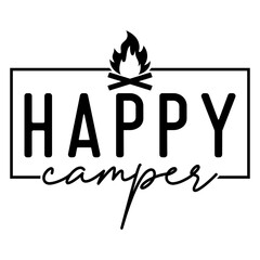 Happy Camper, Camping PNG, Camping SVG, Adventure Graphic