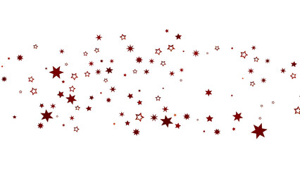 Obraz premium Red Star Scatter Background