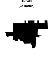 Holtville (California) blank outline map