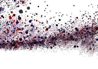 Abstract Red Blue Particles Background Texture