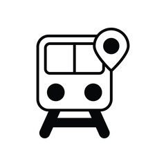 Train Icon Vector Stock Illustration