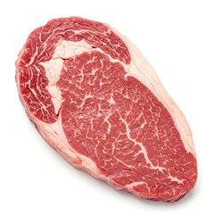 raw meat isolated on white