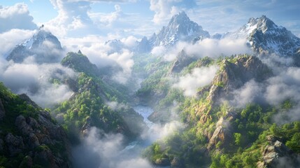 Aerial View of Earth from Space &ndash; Natural Landscapes, Earth Science, and Environmental Concept