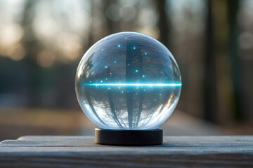 Crystal Ball with Loading Bar Digital Fortune Telling