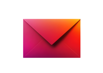 Stunning Gradient Envelope: Free Vector Image Download on transparent background