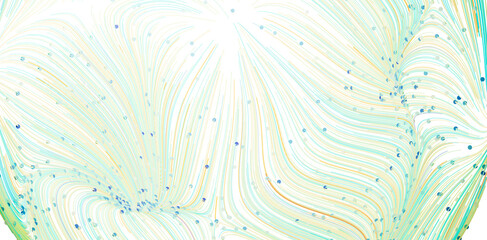 Pastel teal and beige flow lines, abstract background image.