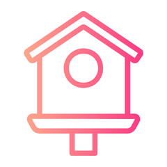 bird house gradient icon