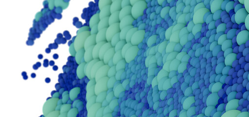 Seamless texture of blue and green spheres. Ideal for backgrounds, websites, and presentations.