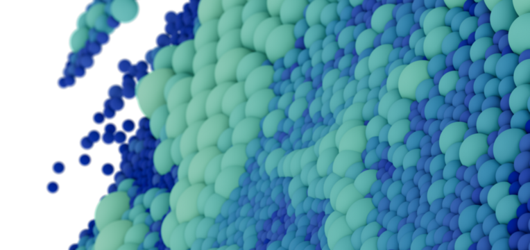 Seamless texture of blue and green spheres. Ideal for website backgrounds, presentations, and more.