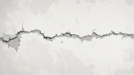 Cracks in a wall. Cracked wall background. Cracks spreading across a weathered surface. Cracks texture. 