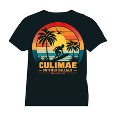 vintage t-shirt design vector with editable