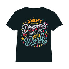 typography t-shirt design vector with editable