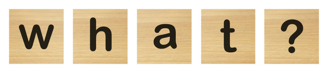 What word with wood blocks