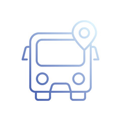 Bus Icon Vector Stock Illustration