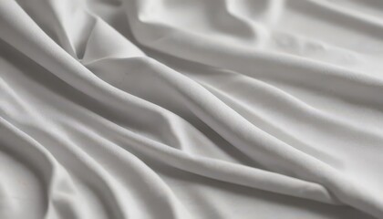 Obraz premium Subtle grey and white fabric texture, soft folds , material, light