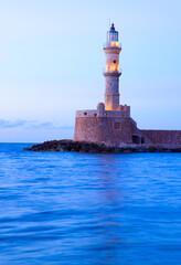 lighthouse of Chania, Crete, Greece