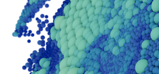 Colorful 3D render of spheres, perfect for tech or design projects.  Download now!