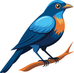 Bird perched on branch