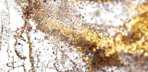 Gold Glitter Texture Background - Festive Sparkle
