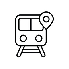 Train Icon Vector Stock Illustration