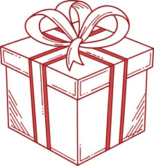  Vector Gift Box Collection: Outline, Color, and Ribbon Variations
