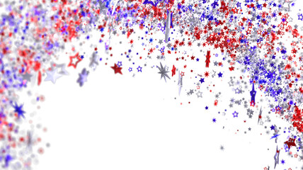 Celebrate with this festive image of red, white, and blue stars. Perfect for 4th of July!