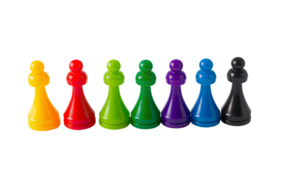 Photo of colored plastic game pieces isolated on transparent background.png