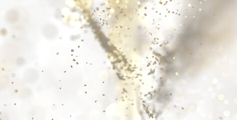 Abstract background with shimmering gold confetti. Perfect for celebration, luxury, and festive designs.