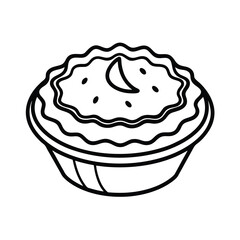 vector illustration of a cupcake