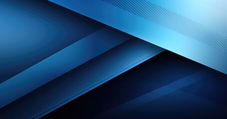 Blue background with diagonal stripes of different shades, each striped in a modern geometric pattern.