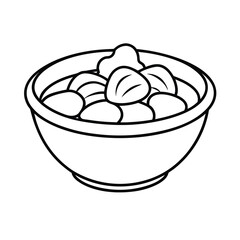 simple cornbread line art 