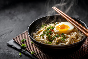 traditional Japanese soba noodle bowl 