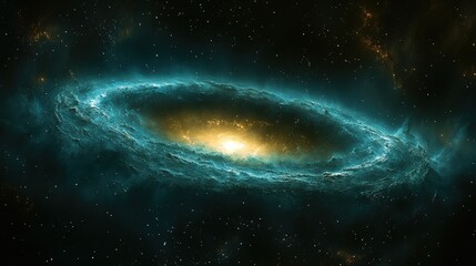Fototapeta premium Vast spiral galaxy formation in space.