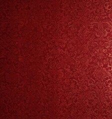 Deep red damask wallpaper, intricate ornate pattern, red background, brocade