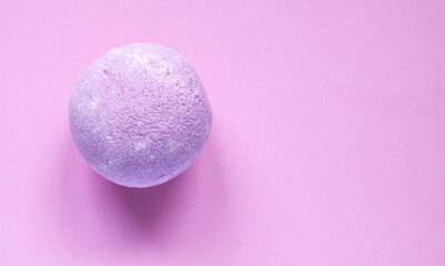 Aromatic bath bomb for home spa and relaxation.