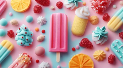   Tropical summer vibes!  Pink hibiscus flowers, banana slices, and re